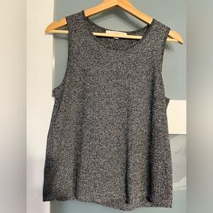 Loft gray sweater sleeveless tank/shell top Small